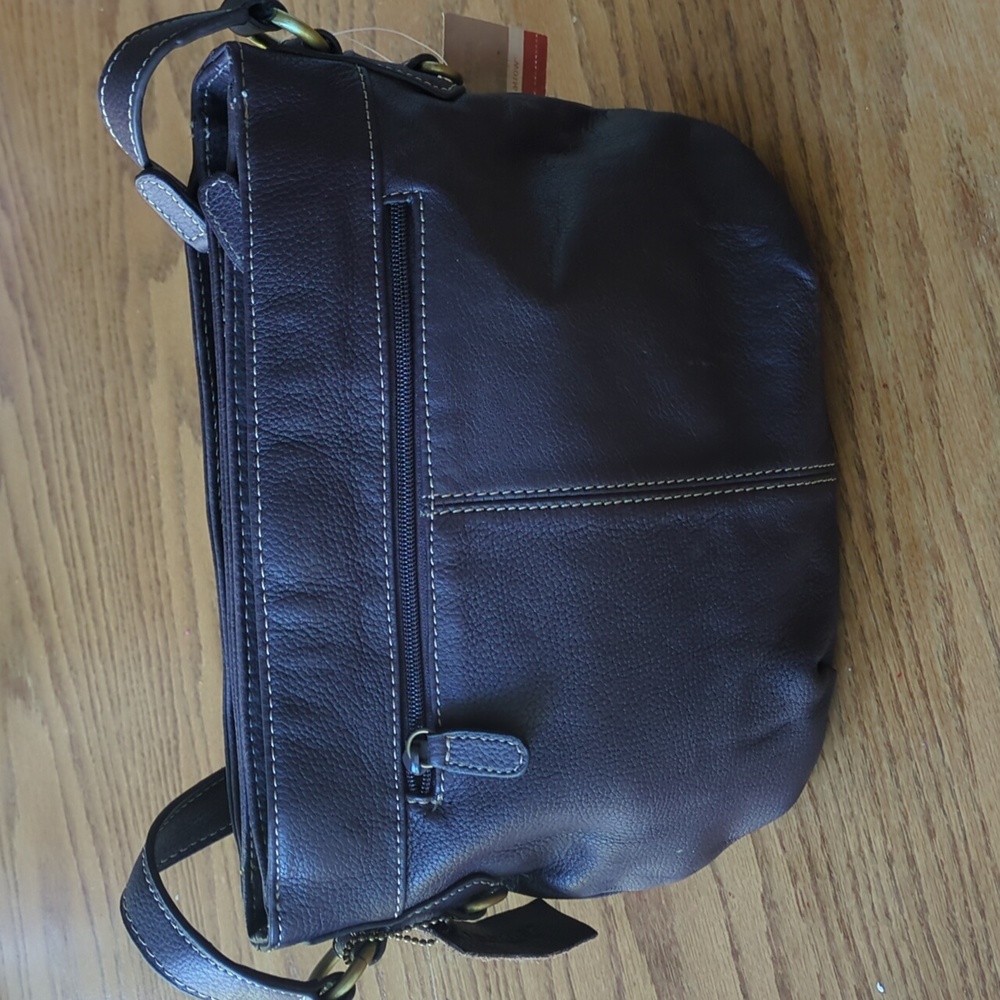 NWT Brown Leather Shoulder bag Purse
